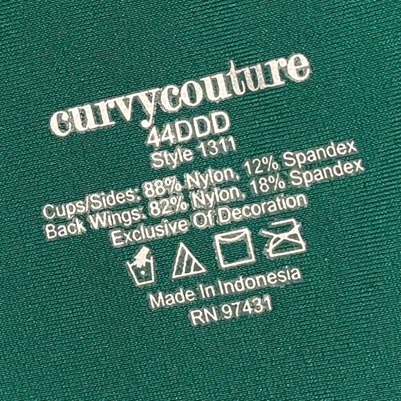 44F /44DDD Teal Mesh Curvy Contour Victoria's Secret Mesh Unlined Underwire Bra - Picture 4 of 5